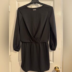Vince Camuto Black Long Sleeve Dress